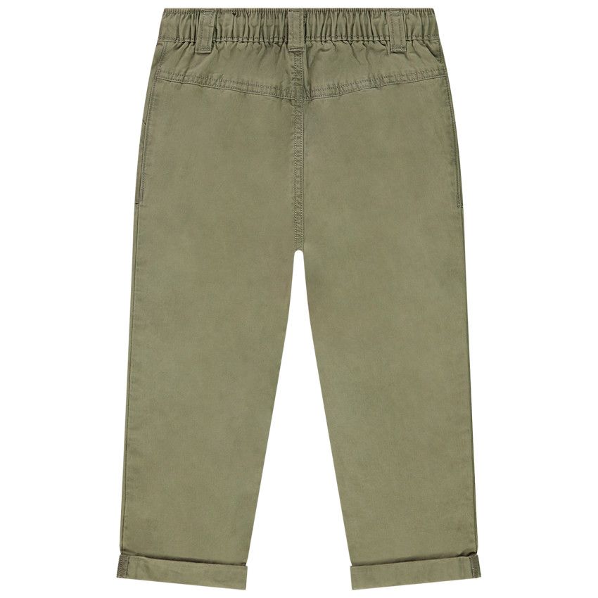 Pantalon uni en toile pour bébé garçon - Vert