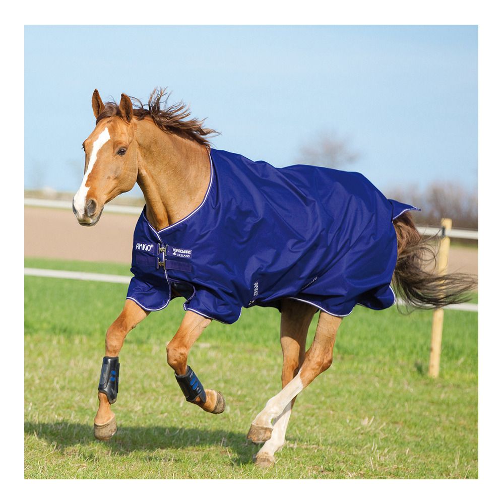 Horseware AMIGO® HERO 900D 200G - Couverture de paddock atlanticblue/abivory