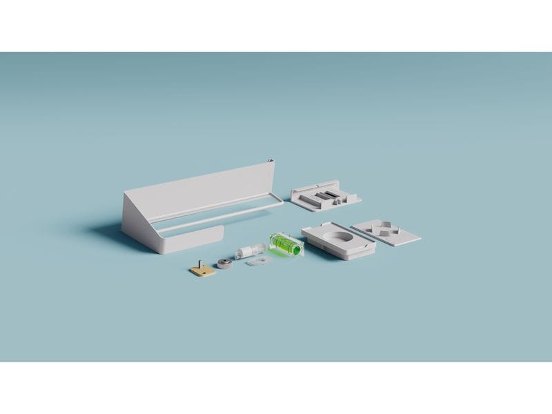 tesa Rollenhalter Set Silber Selbstklebender Rollenhalter