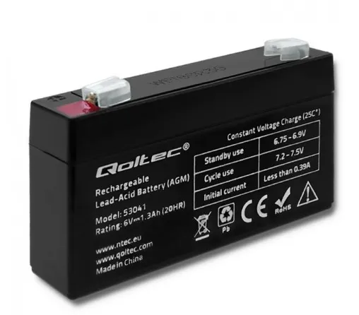 Qoltec - UPS-batteri - 1 x batteri - Blysyre - 1.3 Ah