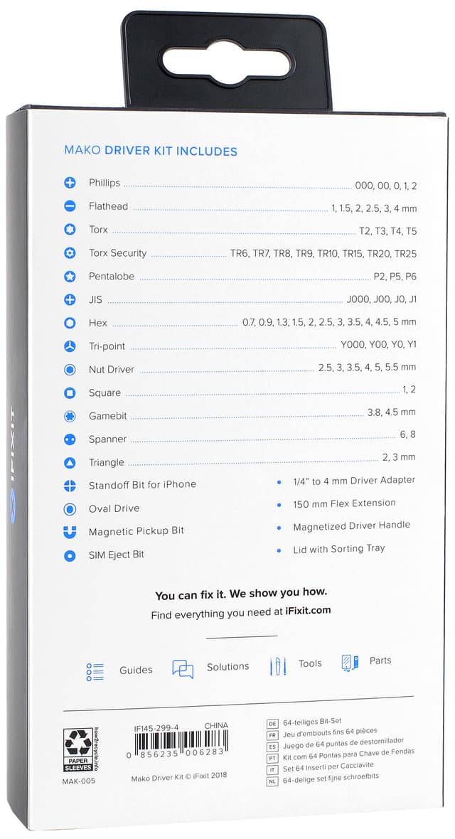 iFixit Mako 64-bit præcisionsskruetrækkersæt