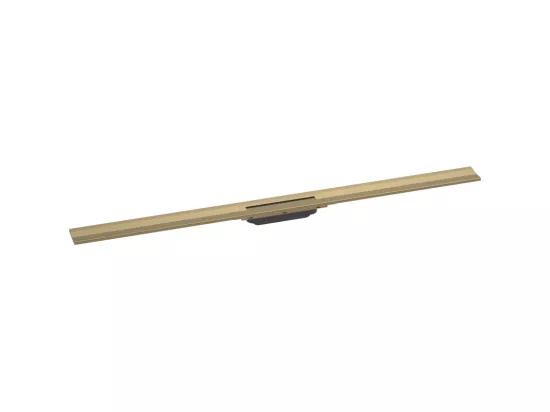 Caniveau de douche découpable 120 cm HANSGROHE RainDrain Flex montage mural bronze brossé