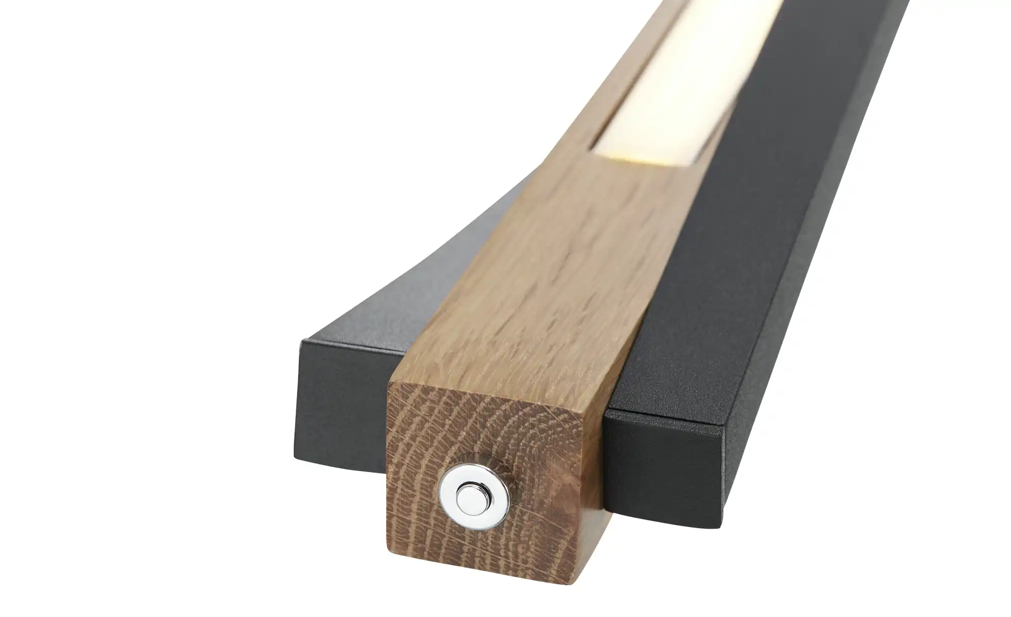 KHG LED-Pendelleuchte, 3-flammig, schwarz/ Eiche