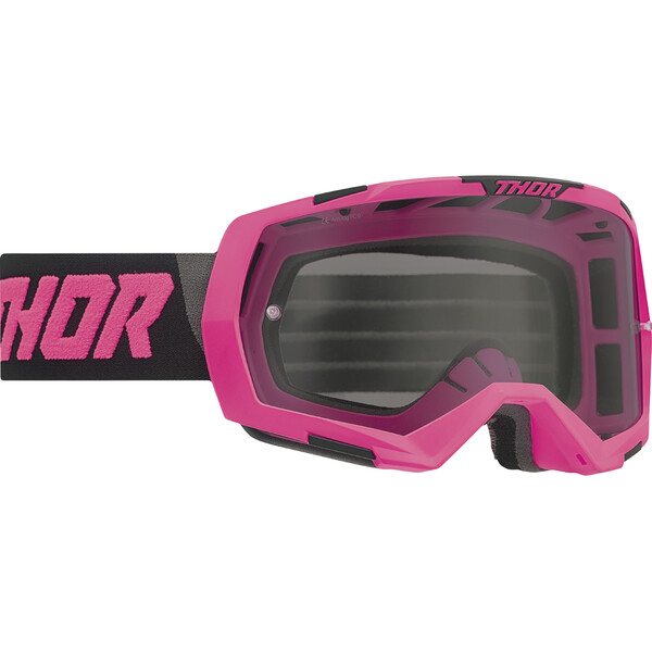 Thor Motocross - Masque Regiment Rose fluo / Noir / Fumé