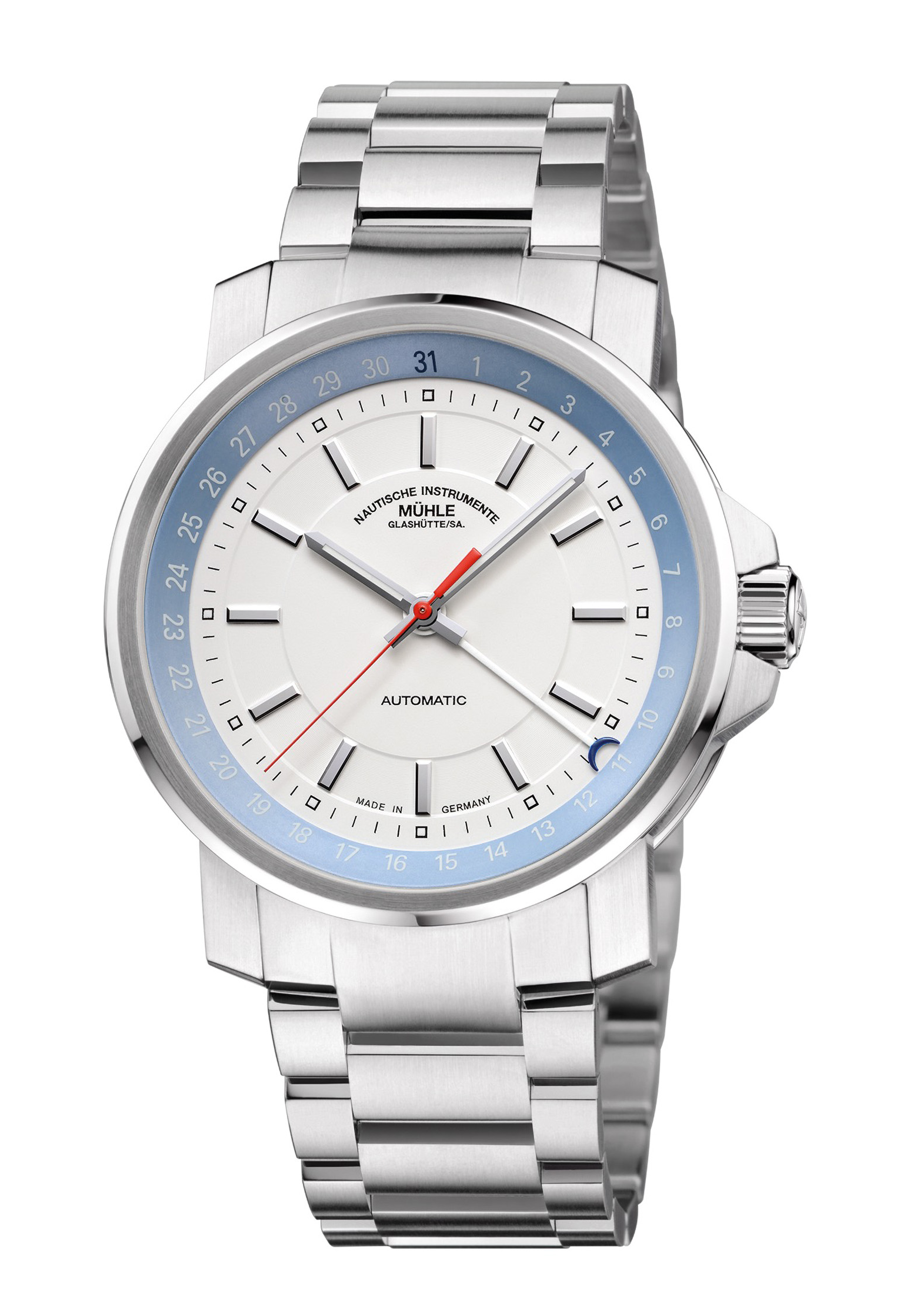 Mühle Glashütte 29er Zeigerdatum M1-25-32-MB