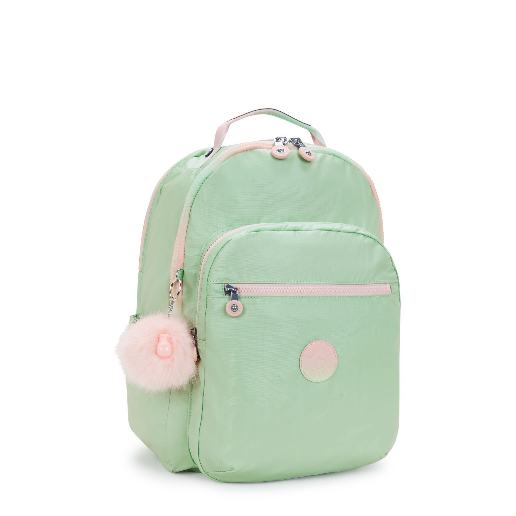 SEOUL COLLEGE Grand sac à dos avec compartiment séparé pour ordinateur portable - Soft Green Metallic