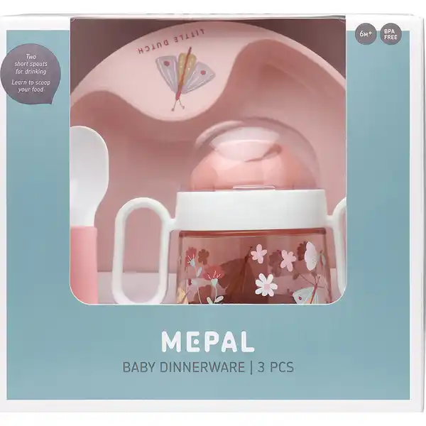 Babygeschirrset Mio Flowers & Butterflies 3-teilig