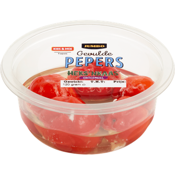 Jumbo Gevulde Pepers Heks'nkaas 120 g