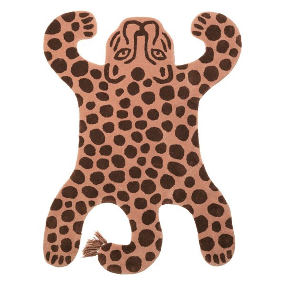 Safari Tufted Rug Leopard - Ferm Living → Luksusbaby.dk