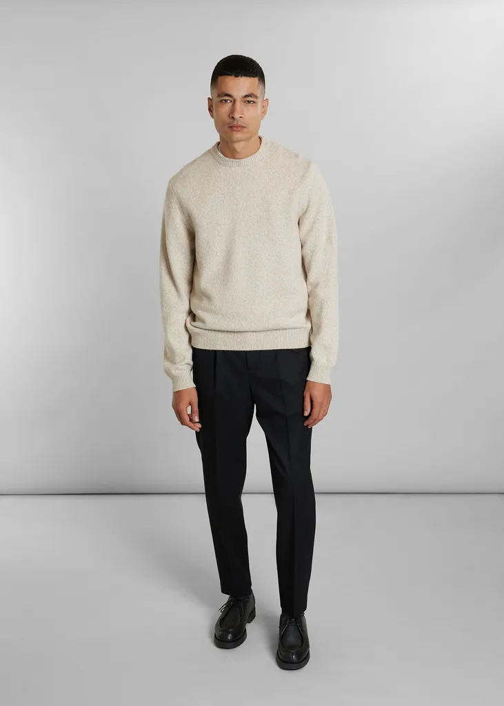 Pull col rond épais mouliné laine Geelong L'Exception Paris