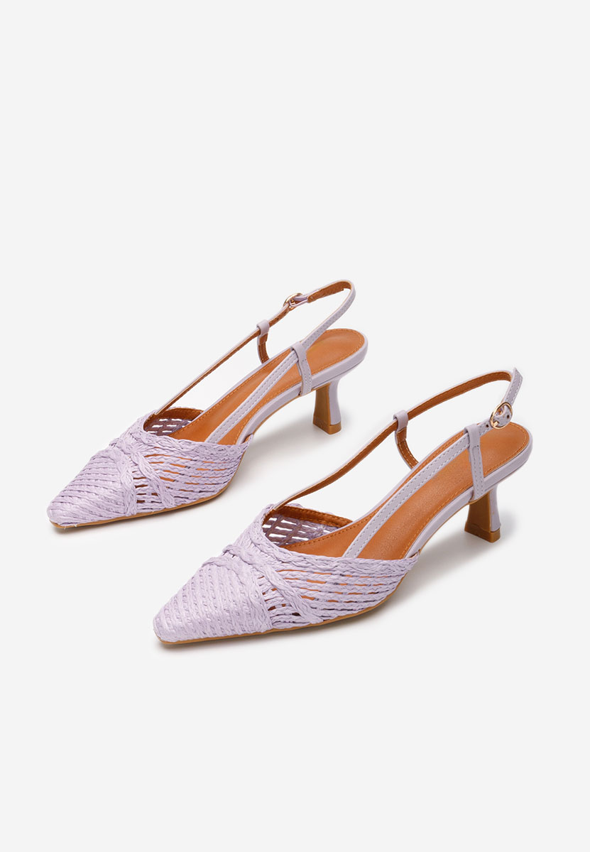 Chaussures slingback lilas Veratia