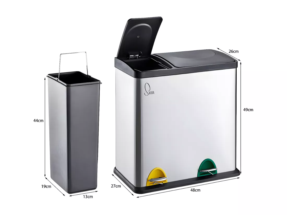 Poubelle de tri (12l + 23l)