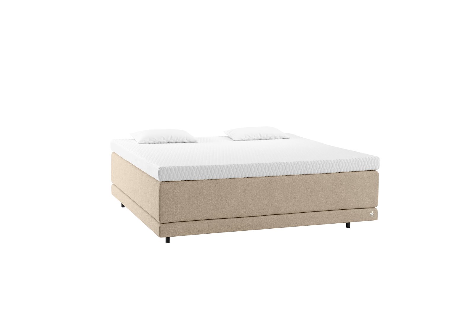 Zenon kontinentalseng Tekstil Dream Sand, Integrert overmadrass og Floating Legs