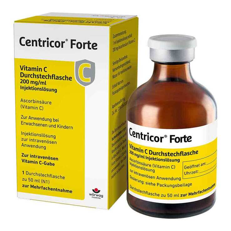 Centricor Forte Vitamin C Durchstechflasche 200 mg/ml Injektionslösung, 1X50 ml