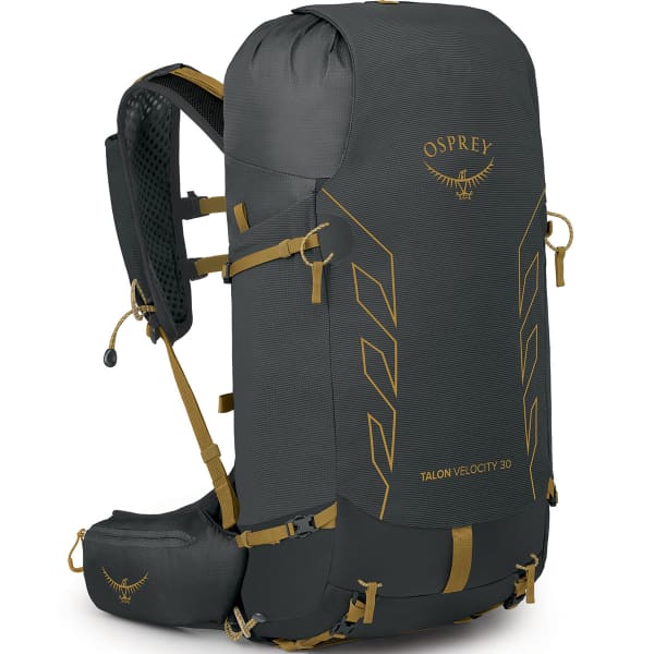 Sac à dos randonnée OSPREY TALON VELOCITY 30 DARK CHARCOAL/TUMBLEWEED YELLOW