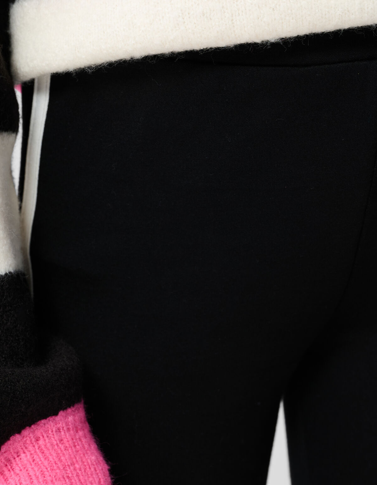 Sporty Flared Broek Zwart