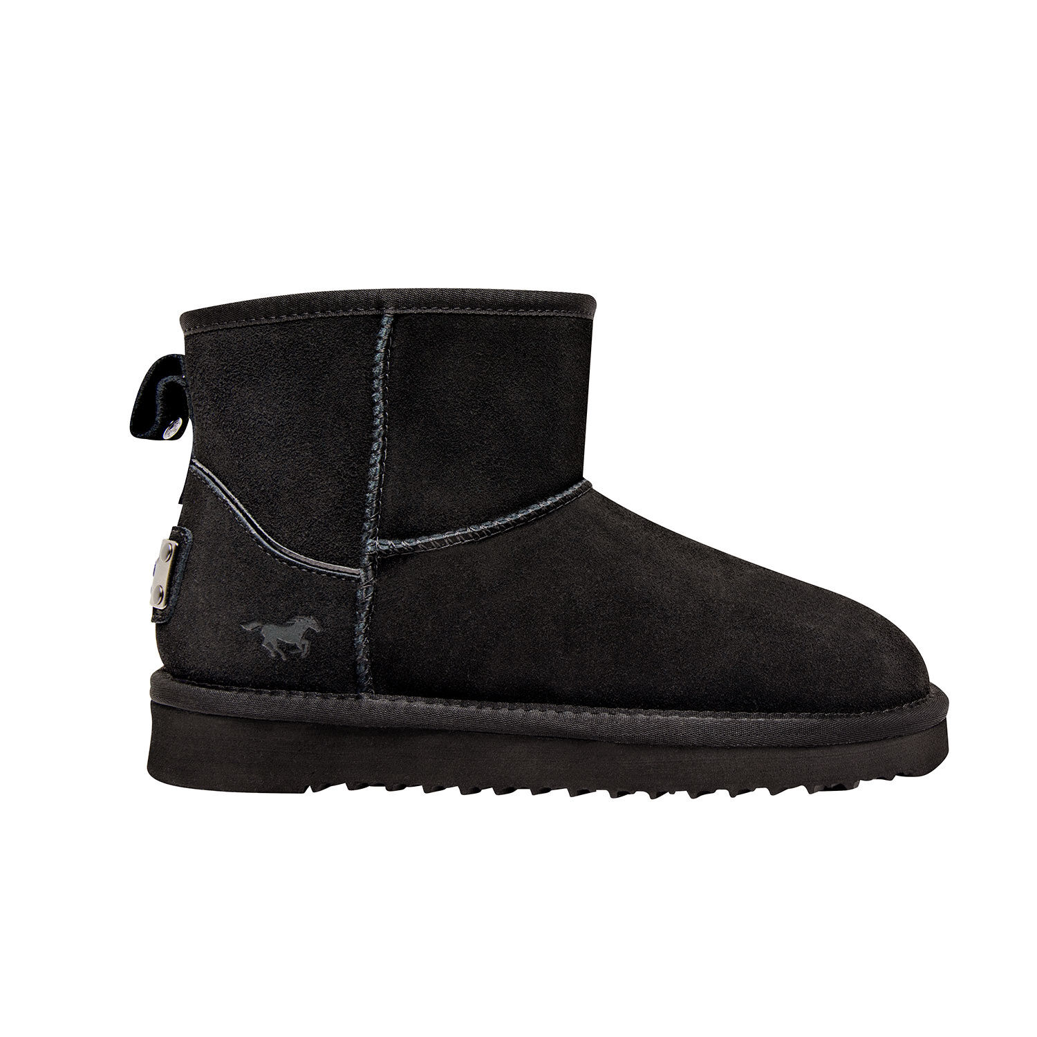 MUSTANG Kurzstiefelette für Damen aus feinem Nubukleder