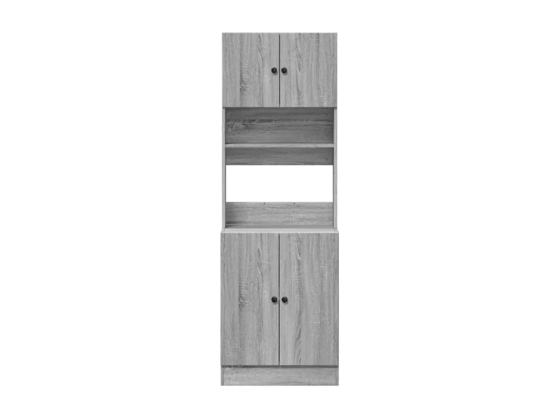 Armoire de cuisine sonoma gris 60x50x180 cm bois d’ingénierie
