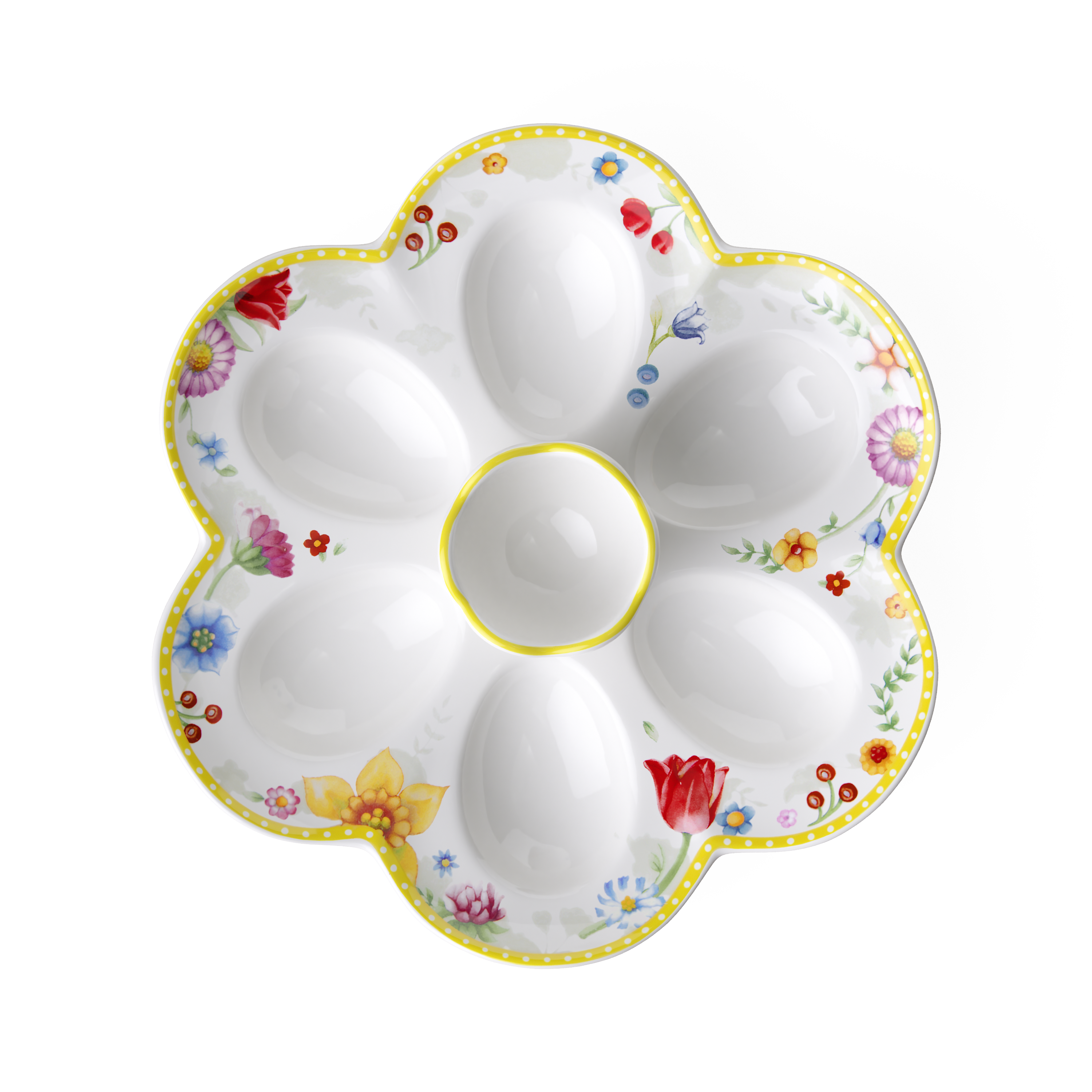 Spring Awakening Specialty plate Yellow, 7.9'' x 7.4'', Premium Porcelain