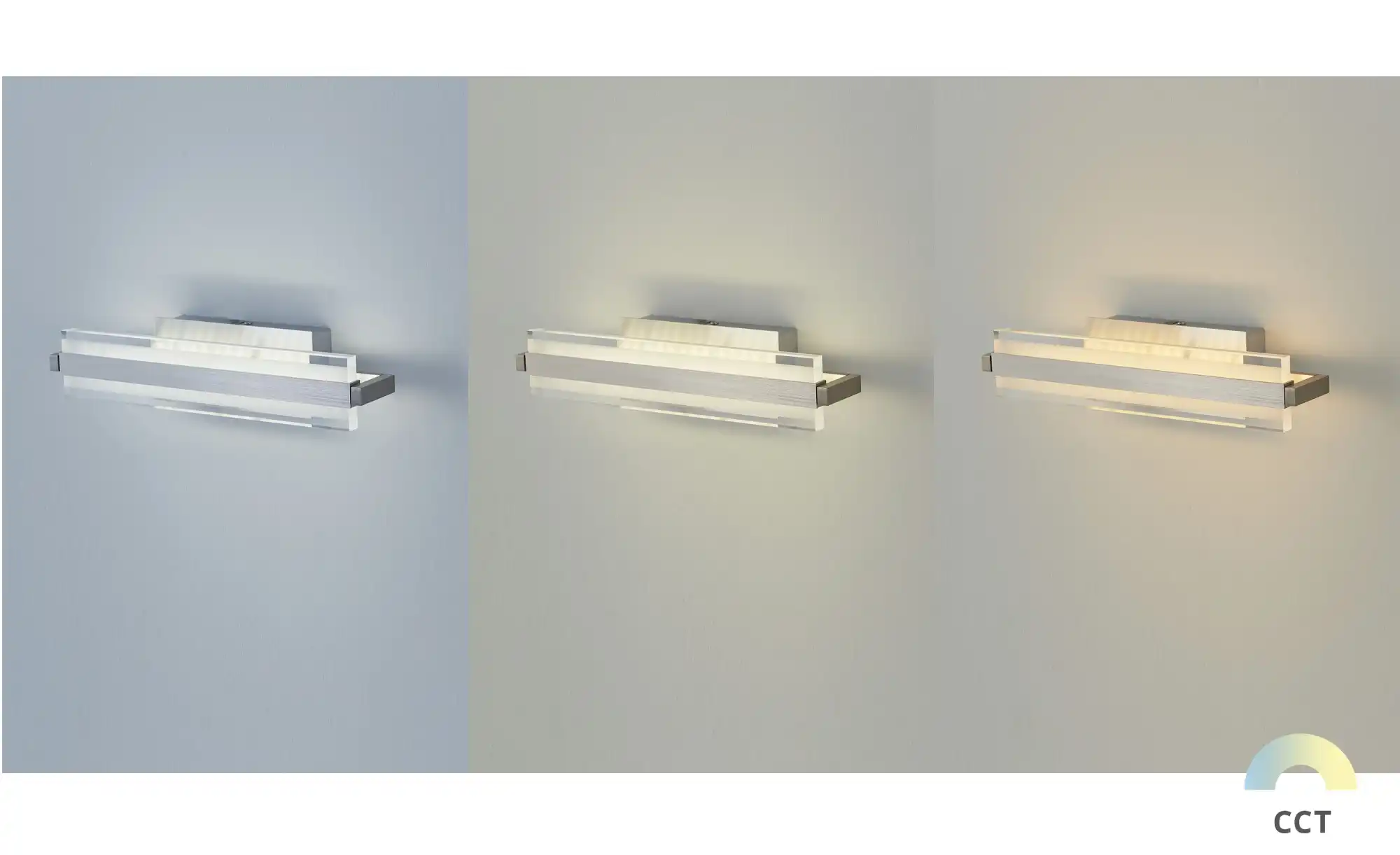 Fischer-Honsel LED-Wandleuchte, Nickel matt mit Dimmer