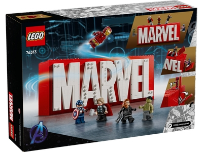 LEGO MARVEL logo en minifiguren (76313)