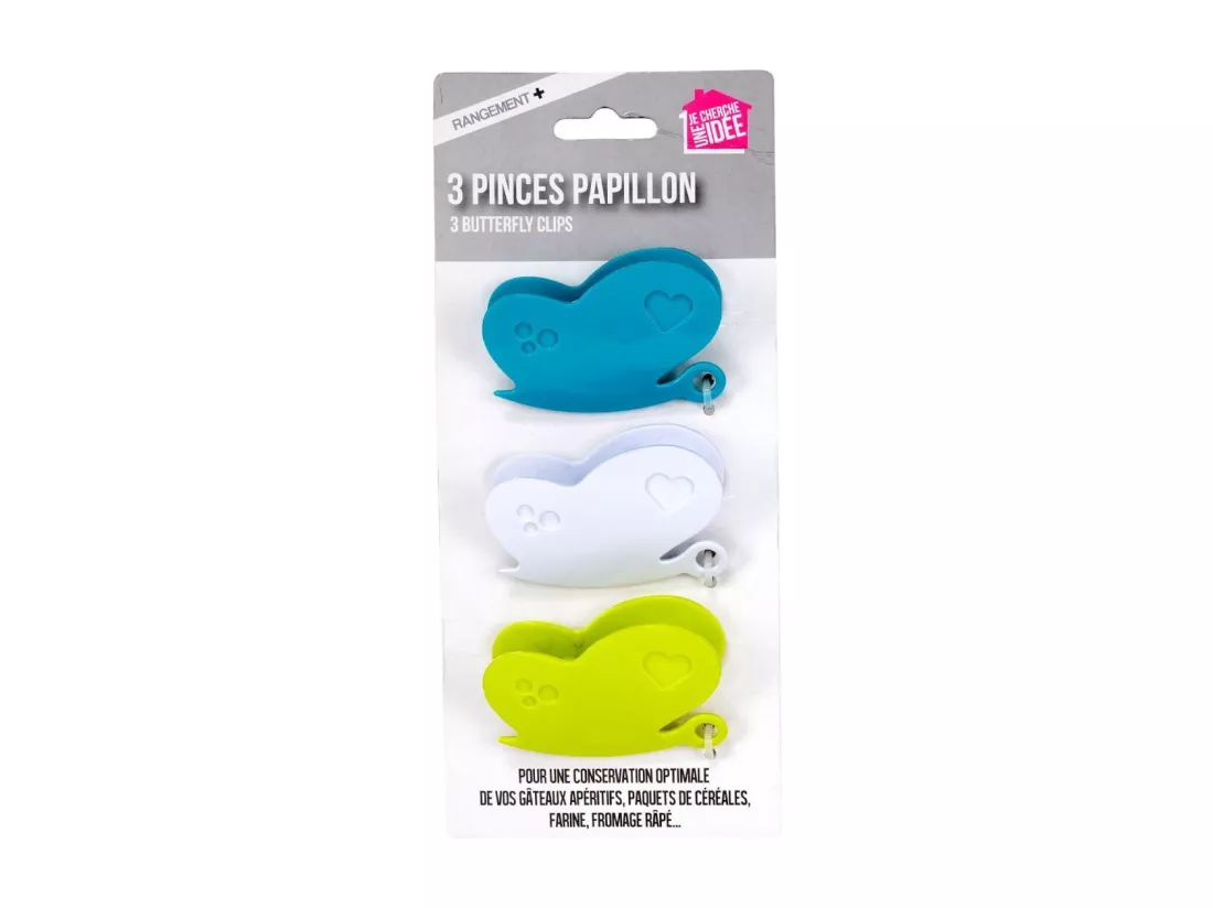 Lot de 3 Pinces Conservation 