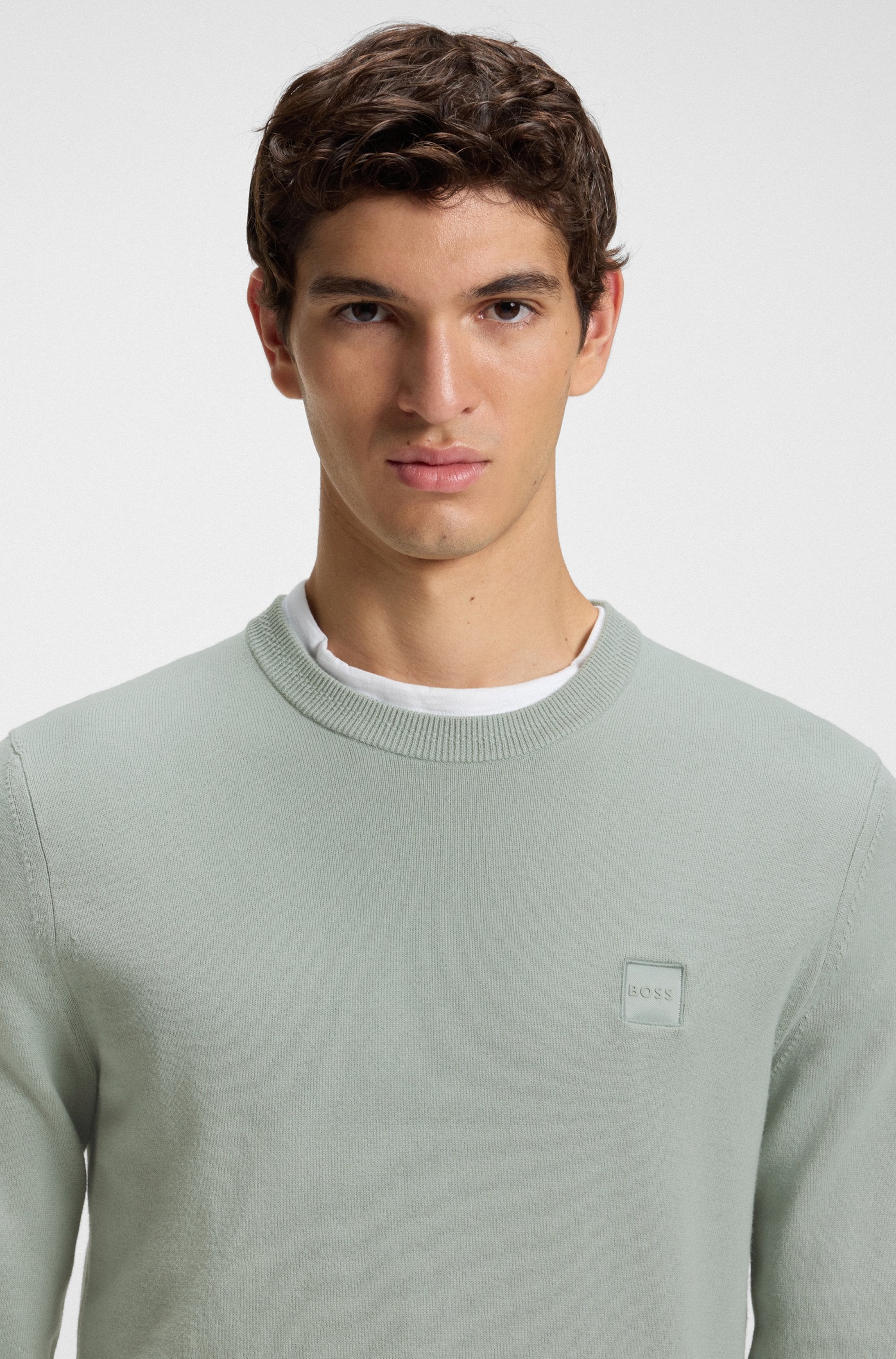 BOSS ORANGE Strickpullover »Kanovano«, mit Rundhalsausschnitt