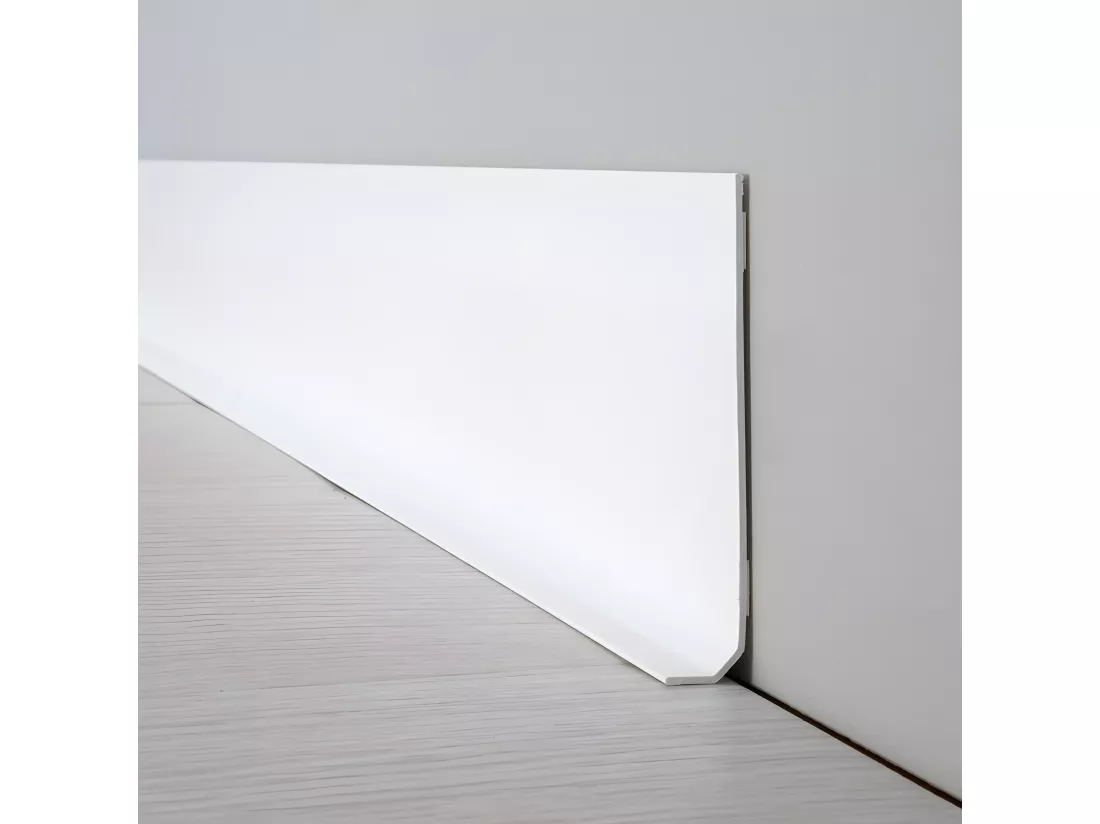 Plinthe PVC lot de 10 L100xH. 8cm - Blanche - PVC