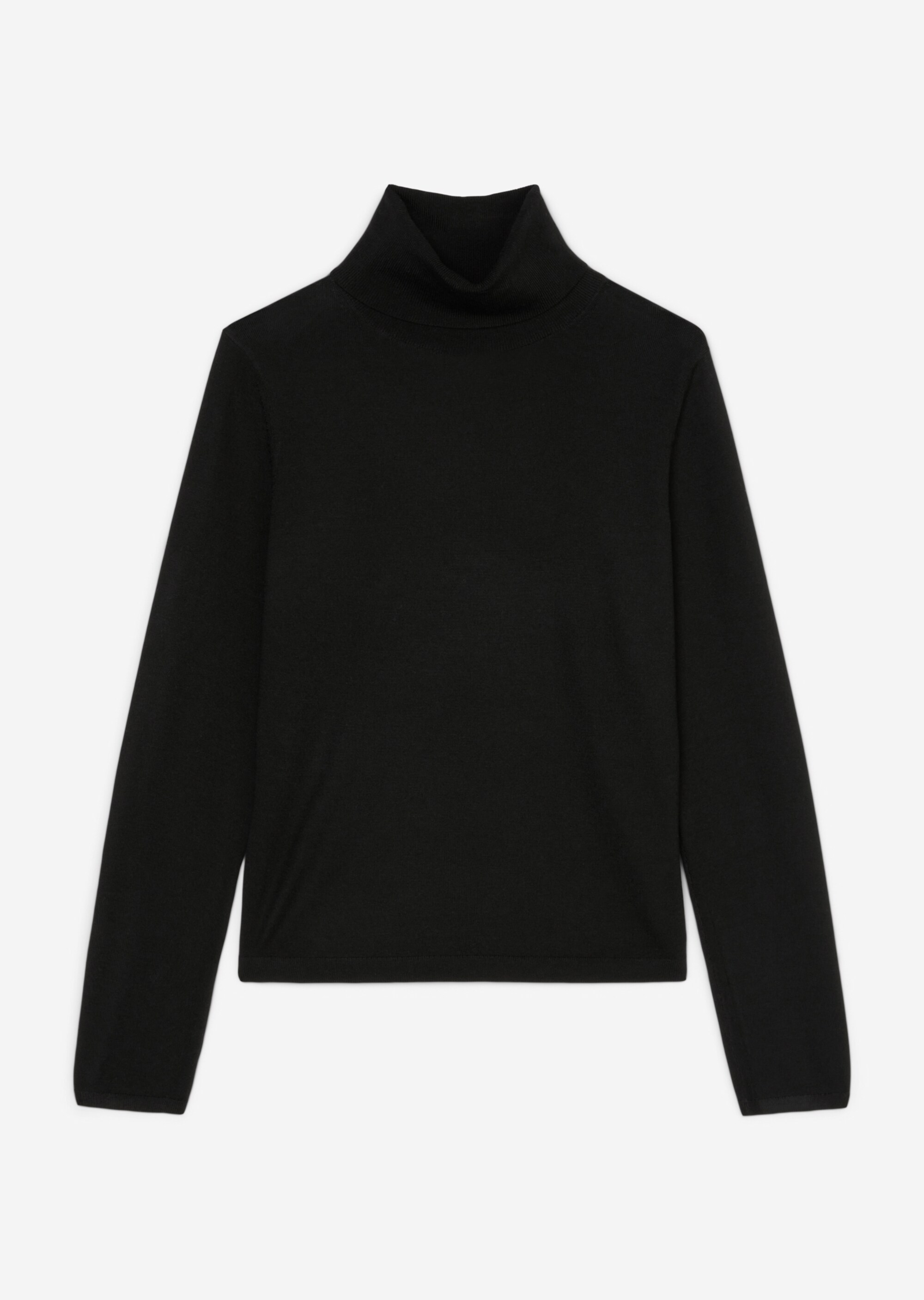 Feinstrick-Rollkragenpullover regularaus reiner Merinowolle