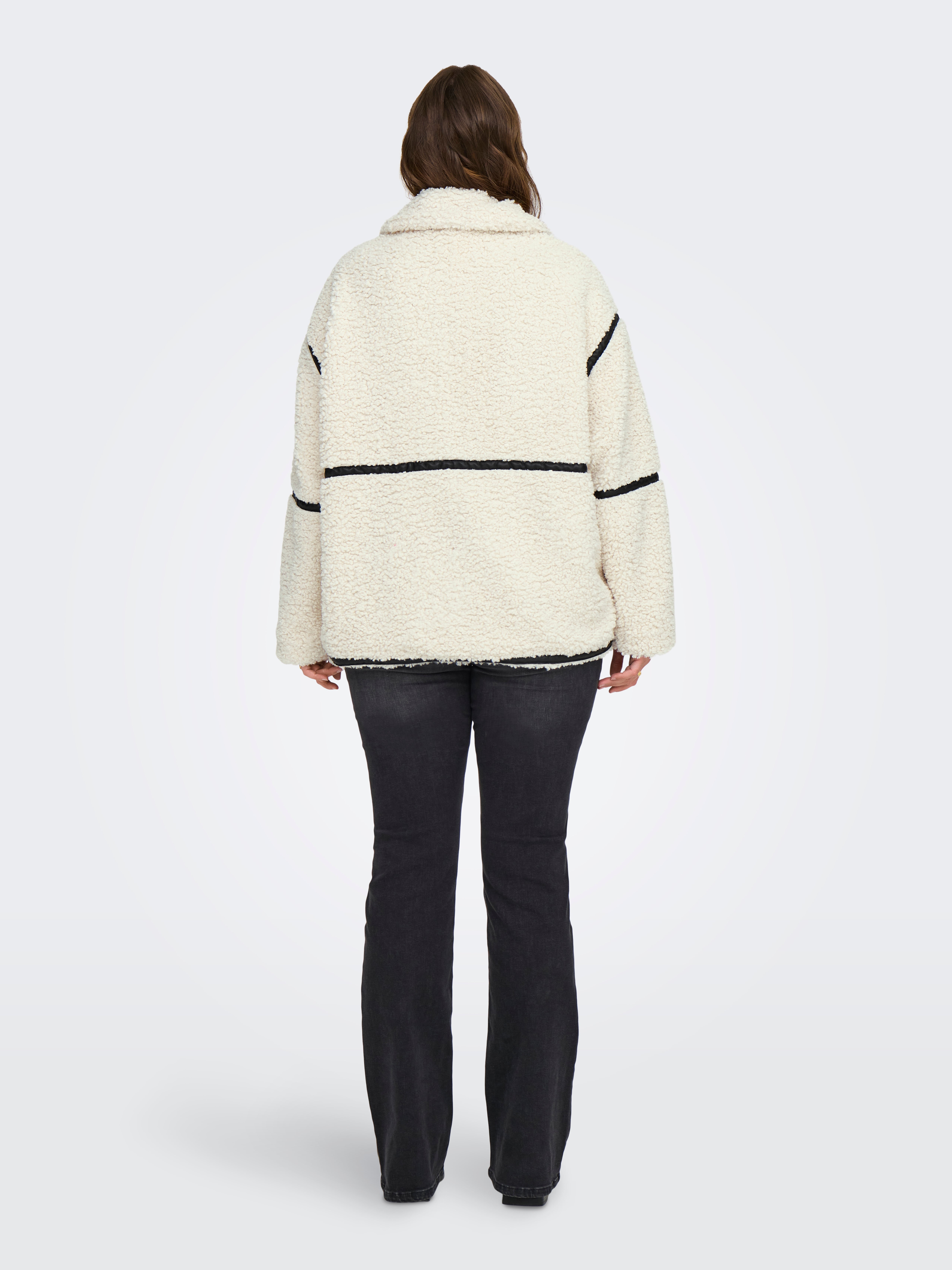 CARPARIS Teddyfell Jacke White Sand