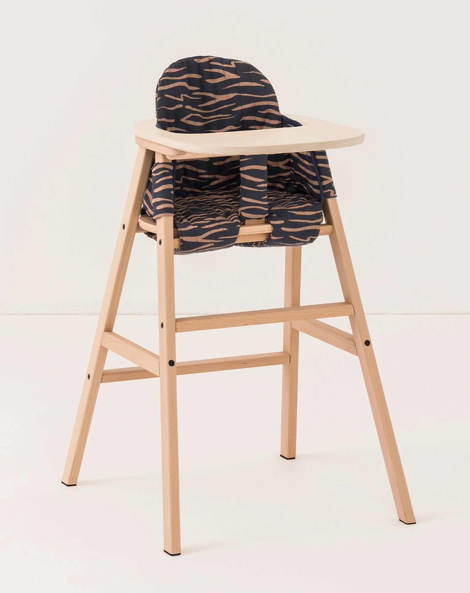 Ensemble chaise évolutive 3 en 1 avec plateau et coussin growing green | Noir