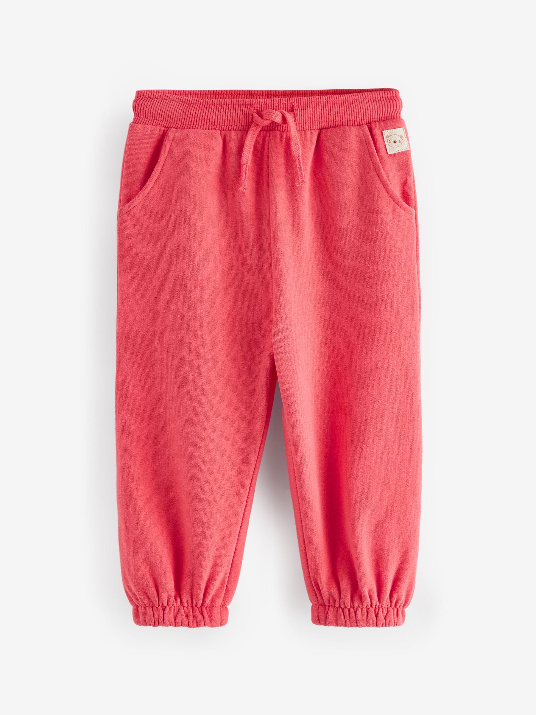 Koraalrood - Sweatjoggingbroek (3 mnd-7 jr)