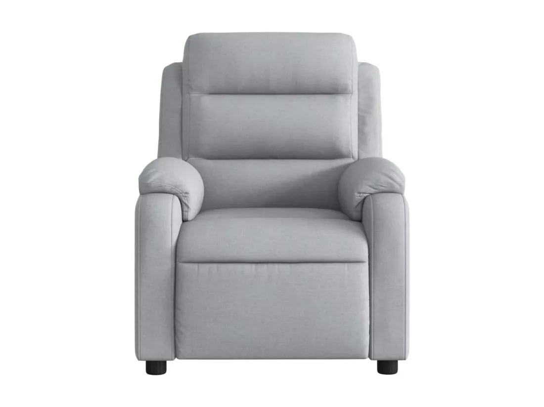 Fauteuil inclinable Gris clair Tissu