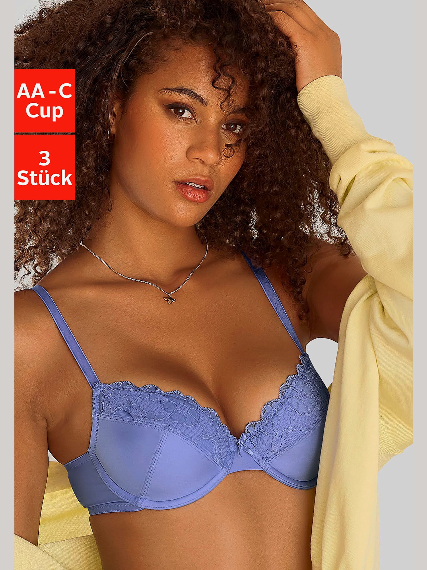 Joli soutien-gorge push-up avec dentelle jacquard douce