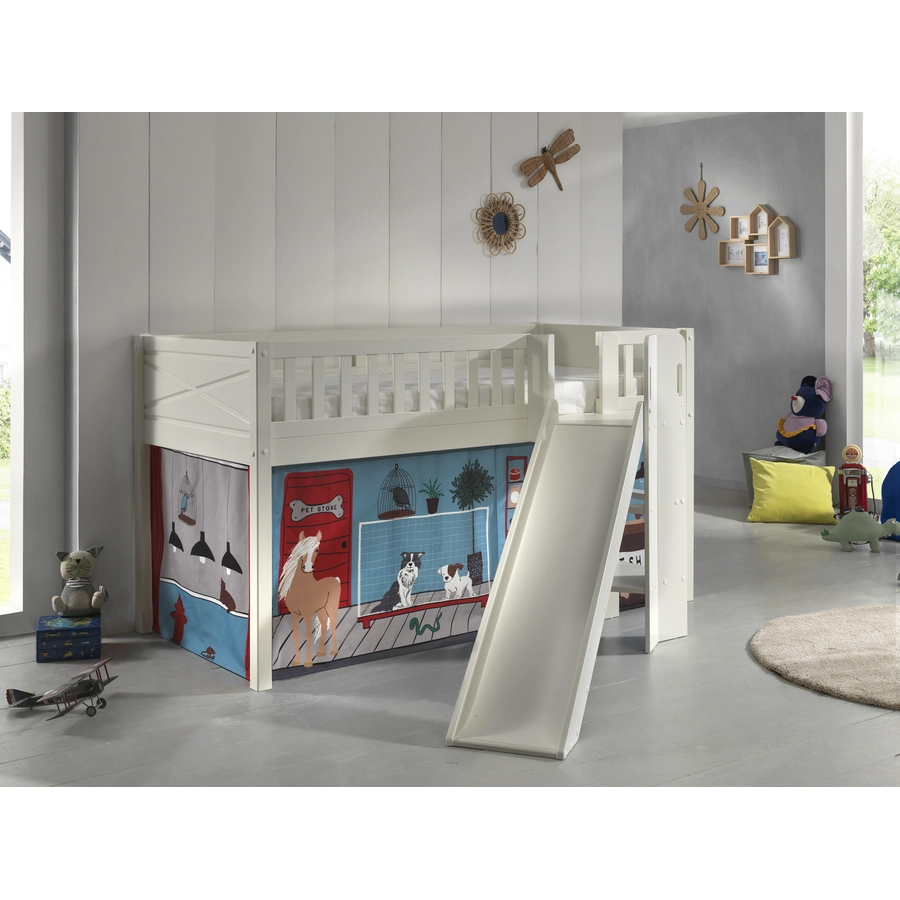 VIPACK Spielbett SCOTT 90 x 200 cm Pet Shop weiß