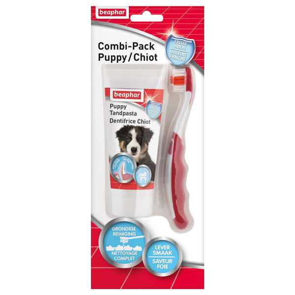 Beaphar - Tandpasta - Borstel Combi-pack  Puppy - 50 Gram