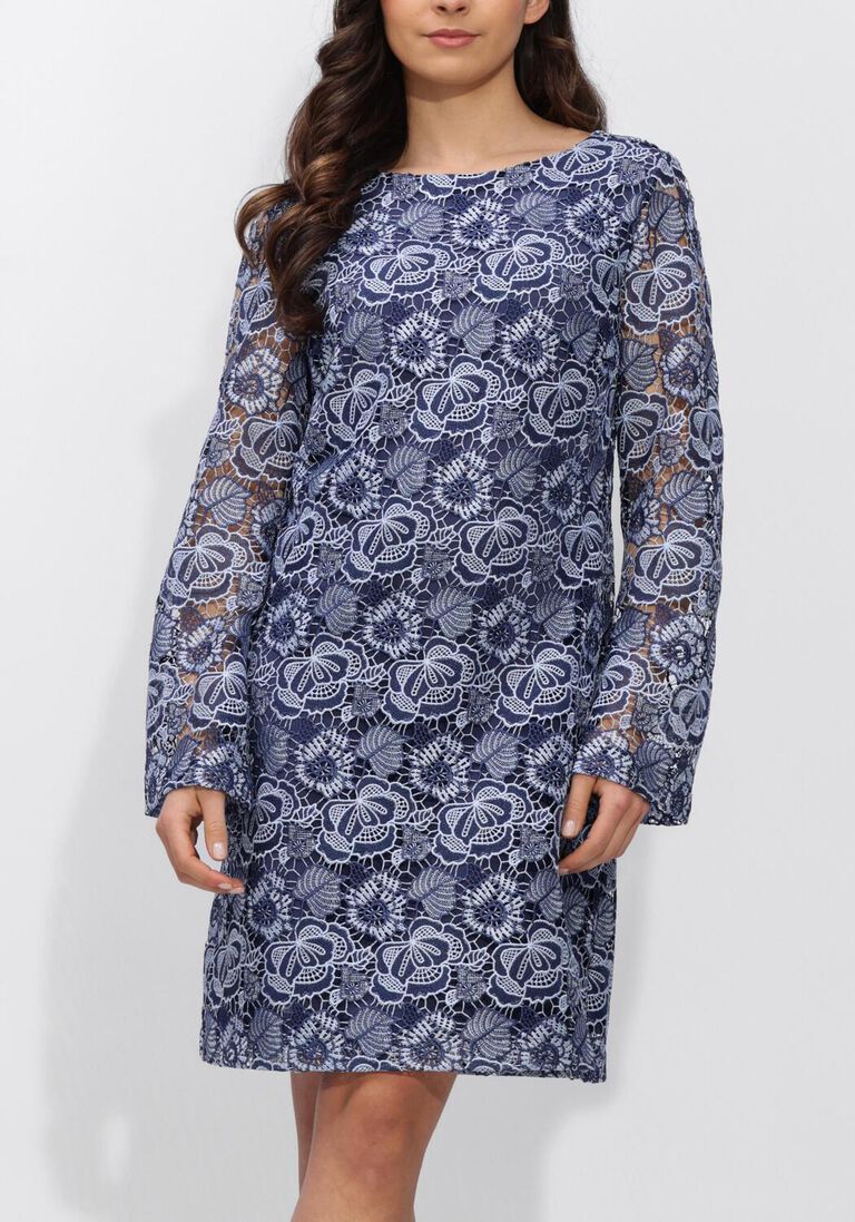 donkerblauwe bruuns bazaar mini jurk mauritiabblucille dress