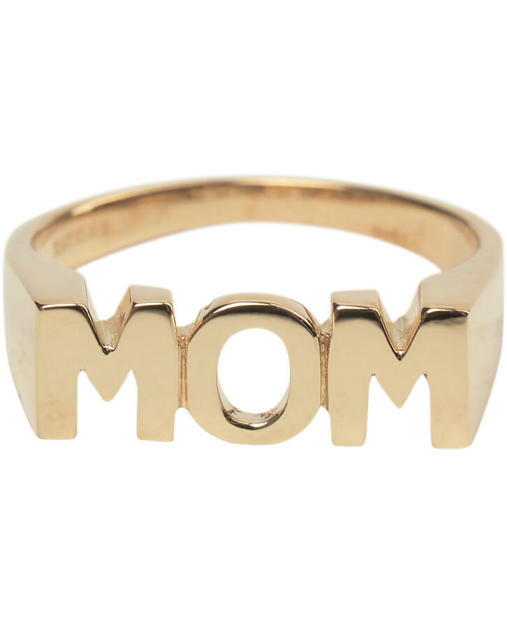 Maria Black Mom Ring Gold