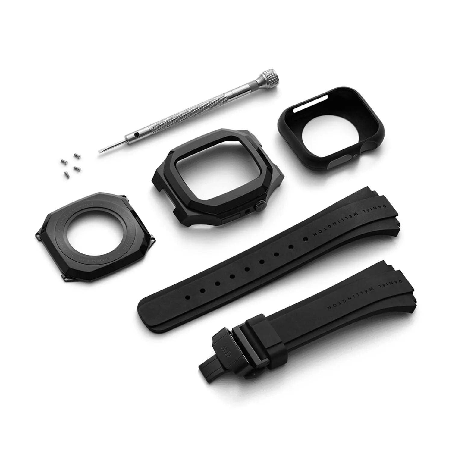 Daniel Wellington Switch 44 mm black Gummirem DW01200004