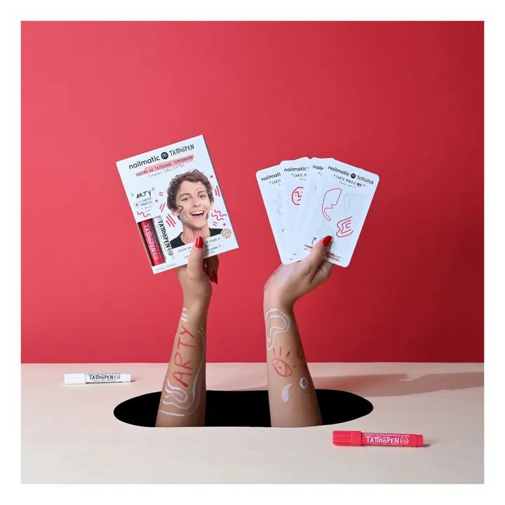 Nailmatic Kids Coffret Kit duo feutre de tatouage Tattoopen Arty