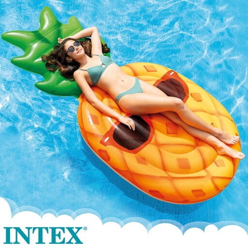 Colchão inflável Intex em formato de abacaxi