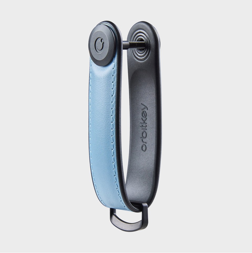 Orbitkey - Hybrid Leather Key Organiser - Lake Blue