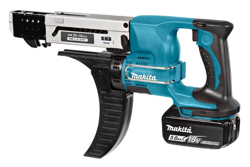 Makita DFR550RTJ 18V Li-ion accu schroefautomaat set (2x 5.0Ah) in Mbox