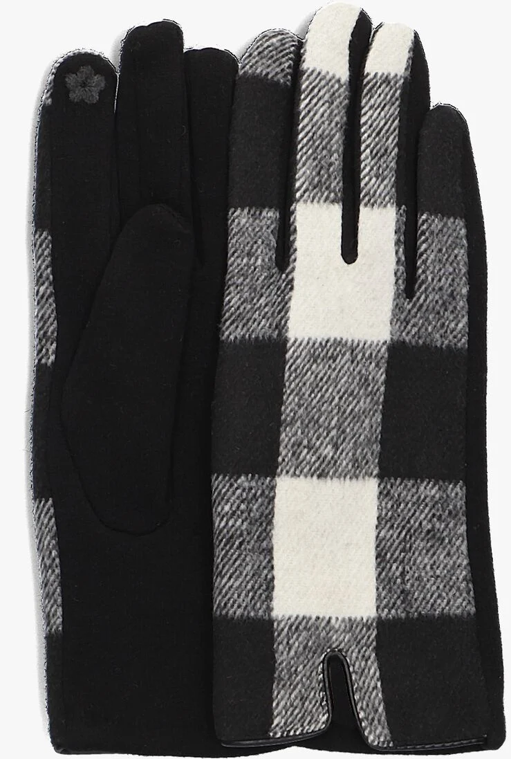 LIU JO witte liu jo handschoenen check gloves