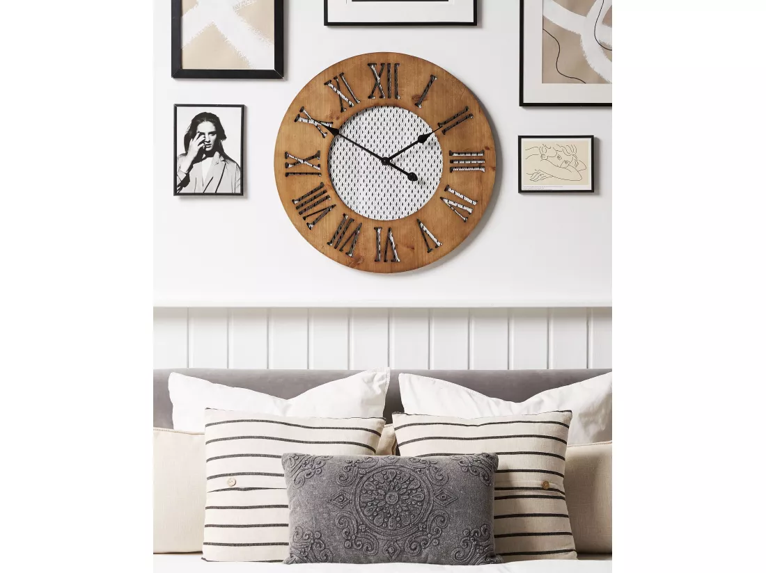 Horloge murale CUILCO 60 cm Bois Marron