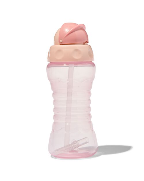 gourde avec paille 300 ml - rose