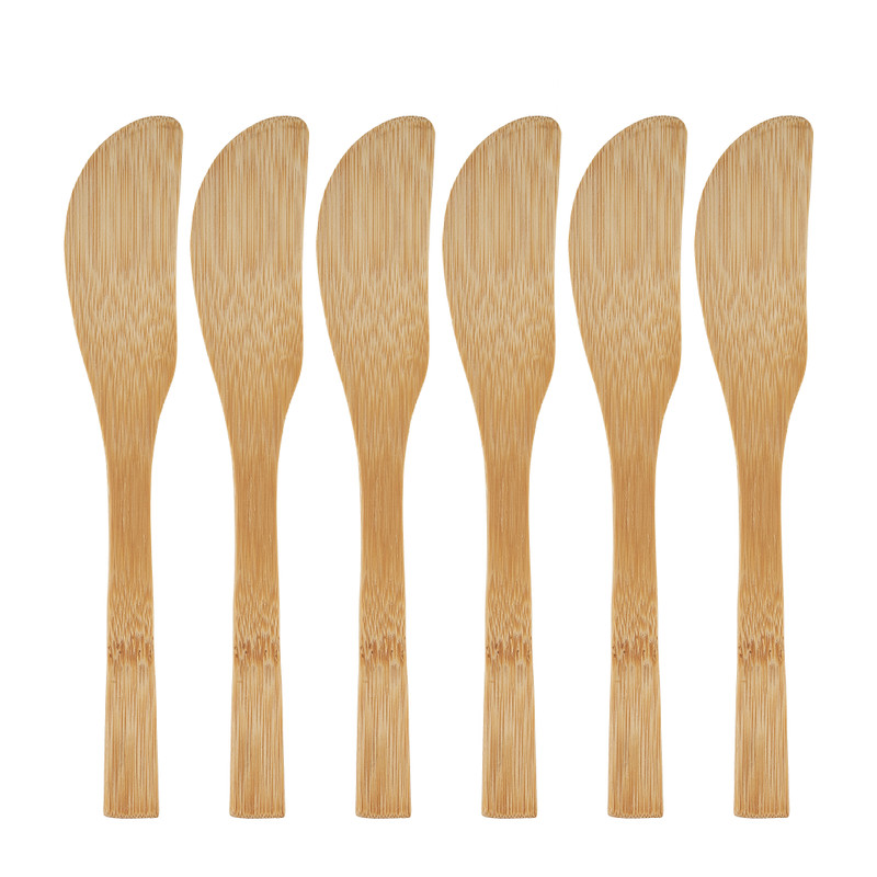 Messen bamboe - 16 cm - set van 6