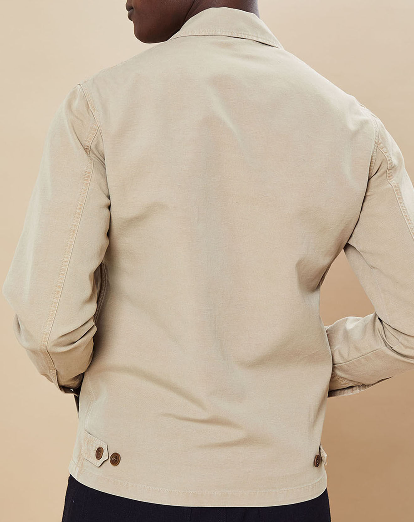 Hartford Blouson en Coton & Lin Downtown beige foncé