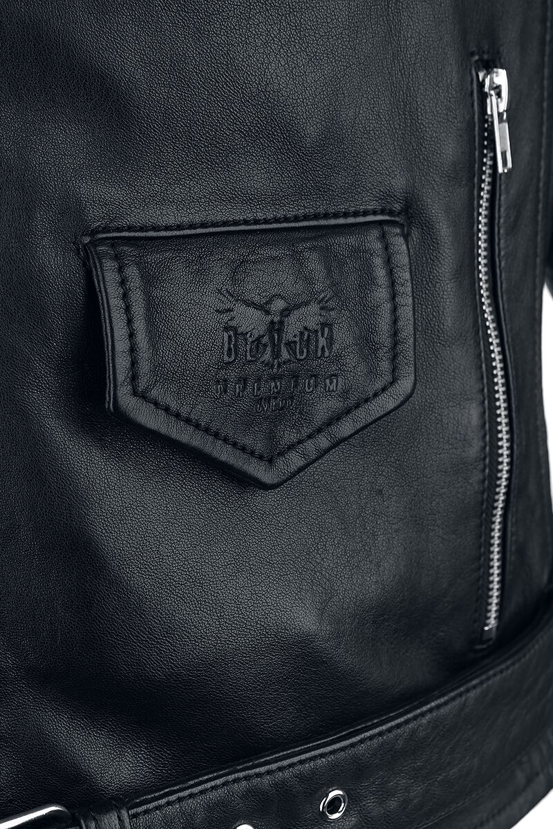 The Road Crew | Black Premium by EMP Veste en cuir