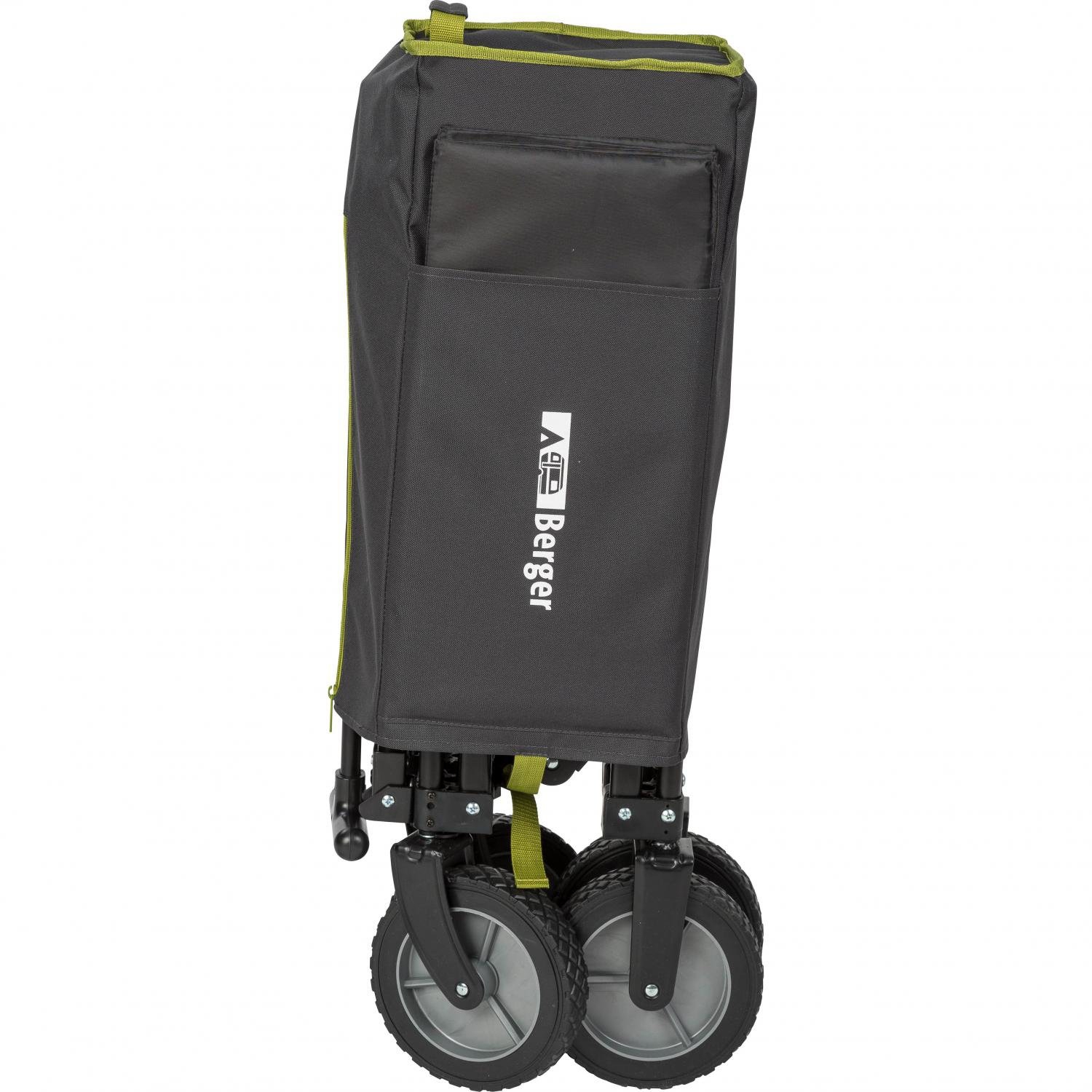 Berger Bollerwagen 129 Liter grau/grün